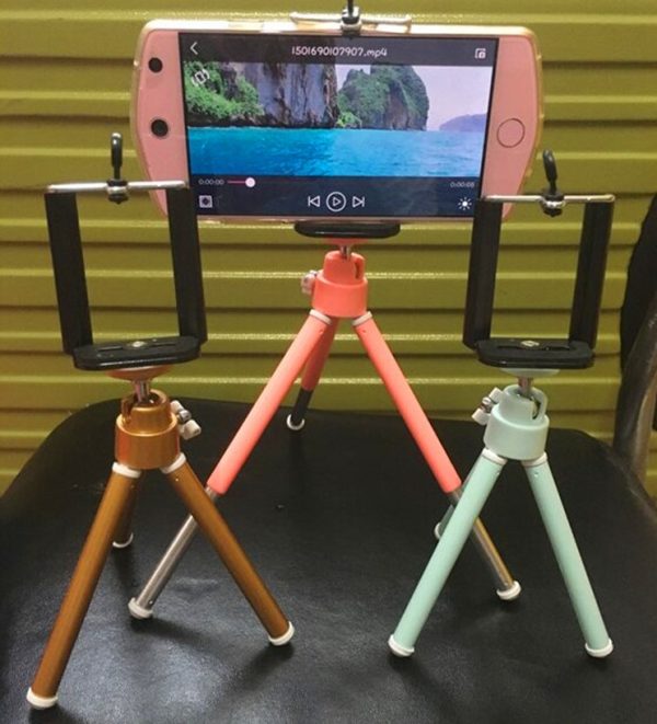 Compatible with Apple, Colorful digital camera Tripod stand Mini mobile phone stand Desktop photography Live selfie network red stand - Image 6