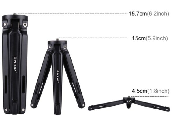 Compatible with Apple, Mobile phone metal mini tripod Desktop tripod - Image 2