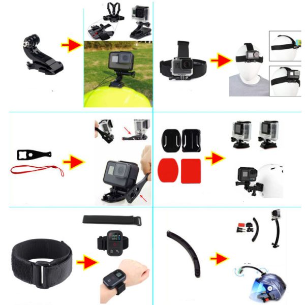 Sports Camera Accessories Set Photography Accessories - Image 3