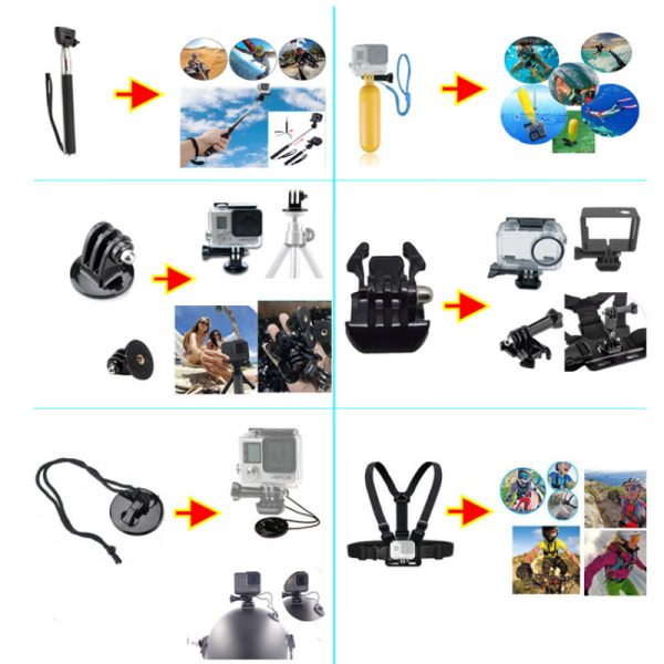 Sports Camera Accessories Set Photography Accessories - Image 5