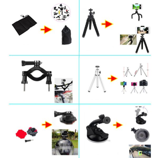 Sports Camera Accessories Set Photography Accessories - Image 4